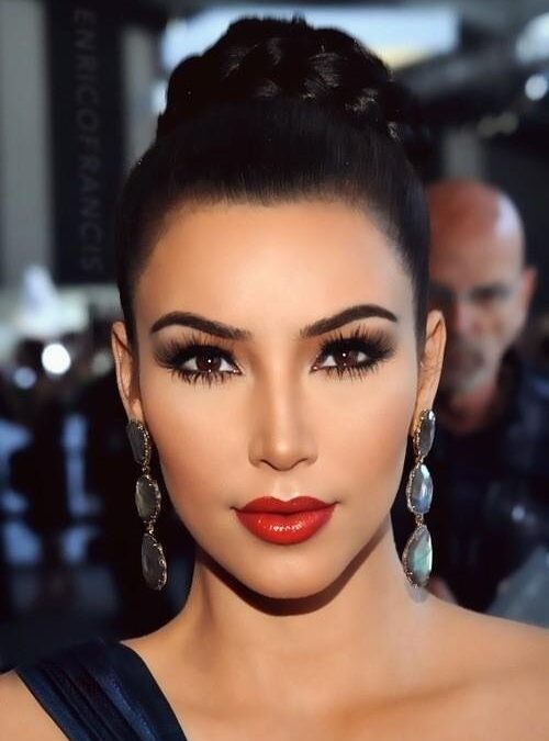 Flawless Kim Kardashian Makeup